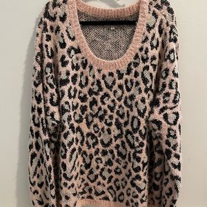 Wonderly Cheetah Print Sweater